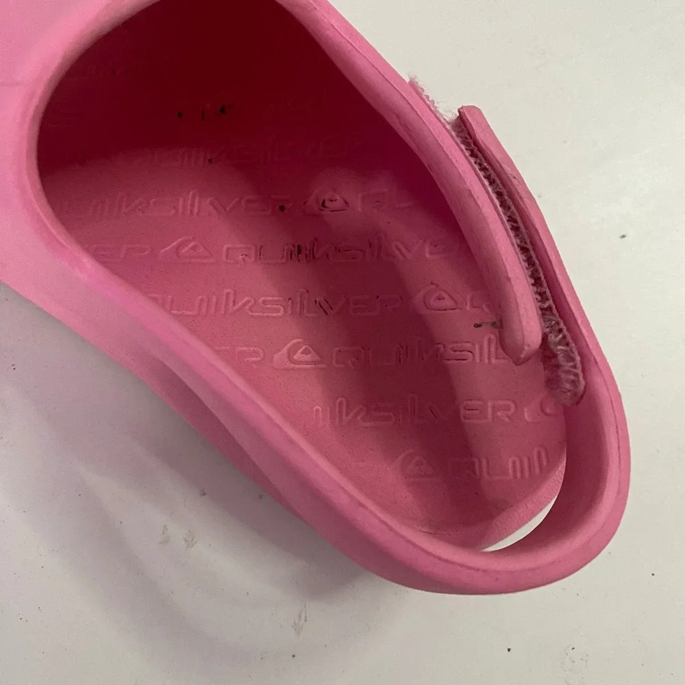 Quiksilver Slide Sandals Kids Toddler 7 Pink Foam Water Shoes‎ Strap